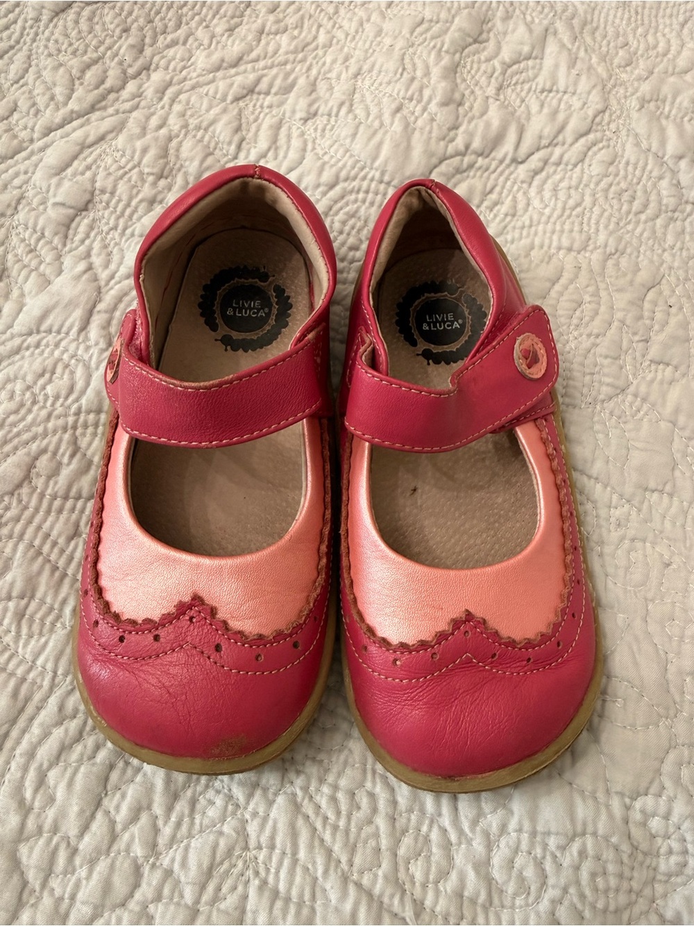 Livie & Luca Girls' Pink Mary Jane Shoes